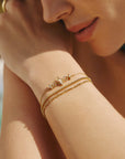 Gold Linked Star Bracelet