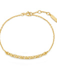 Gold Twisted Bar Bracelet