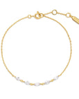 Gold Quintet Marquise Bracelet