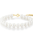 Gold Classic Shell Pearl Beaded Bracelet