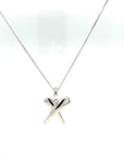 9ct White Gold ‘X’ Pendant