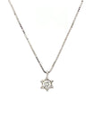 18ct White Gold Diamond Star Pendant