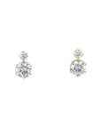 9ct Yellow Gold CZ studs