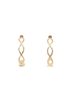 9ct Yellow Gold Twist Hoop Earrings
