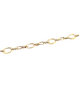 9ct Yellow Gold Oval and Rectangle Link Bracelet