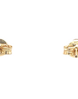 9ct Yellow and White Gold Infinity Studs