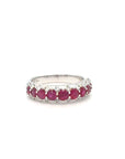 Robyn - 18ct White Gold Ruby and Diamond Earth Grown Ring
