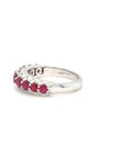 Robyn - 18ct White Gold Ruby and Diamond Earth Grown Ring