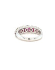 Robyn - 18ct White Gold Ruby and Diamond Earth Grown Ring