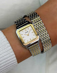 Gracieuse Petite Watch Double Steel, White, Two-tone