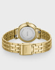 Boho Chic Petite Steel Watch, Dark Cherry, Gold Colour