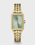 Fluette Watch Steel, Sage Green, Gold Colour