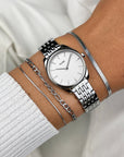 Féroce Mini Watch Steel White, Silver Colour