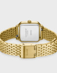 Gracieuse Petite Watch Steel, Glass Pearls, White, Gold Colour