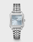 Gracieuse Watch Steel, Light Blue, Silver Colour