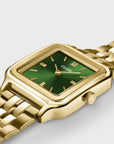 Gracieuse Watch Steel, Forest Green, Gold Colour
