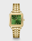 Gracieuse Watch Steel, Forest Green, Gold Colour