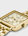 La Tétragone Multifunction Watch Steel, White, Gold Colour