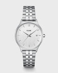 Minuit Date Watch Steel, Full Silver Colour