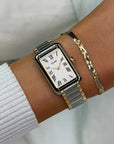 Belisenna Watch Steel, White, Bicolour
