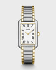 Belisenna Watch Steel, White, Bicolour
