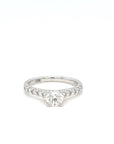 Sophia - 18ct White Round Brilliant Pavé Set Earth Grown Diamond Ring