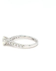 Sophia - 18ct White Round Brilliant Pavé Set Earth Grown Diamond Ring