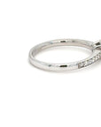Lilly - 18ct White Gold Round Brilliant Earth Grown Pavé Set Diamond Ring