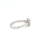 Isabella - Platinum Oval Halo Earth Grown Diamond Ring