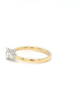 Daisy - 18ct Yellow Gold Oval and Pear Earth Gown Diamond Ring