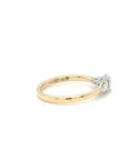 Daisy - 18ct Yellow Gold Oval and Pear Earth Gown Diamond Ring