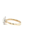 Sofia - Yellow Gold Pear Halo Twist Earth Grown Diamond Ring