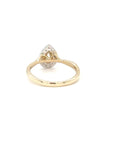 Sofia - Yellow Gold Pear Halo Twist Earth Grown Diamond Ring