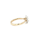 Sofia - Yellow Gold Pear Halo Twist Earth Grown Diamond Ring