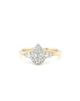 Harper - Yellow Gold Pear Cluster Earth Grown Diamond Ring