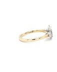 Harper - Yellow Gold Pear Cluster Earth Grown Diamond Ring
