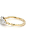 Chloe - 18ct Yellow Gold Round Brilliant Halo Earth Grown Diamond Ring