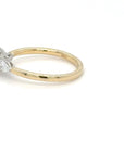 Maisie - 18ct Yellow Gold Three Stone Pear Earth Grown Diamond Ring