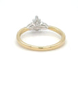 Maisie - 18ct Yellow Gold Three Stone Pear Earth Grown Diamond Ring