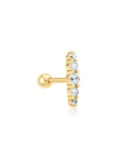 Gold Bar Barbell Single Earring