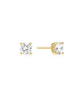 Gold Just You Solitaire Stud Earrings