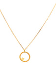 9ct Gold Pendant with CZ Detail