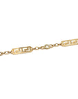 9ct Yellow Gold Pattern Link Bracelet