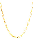 9ct Yellow Gold Paperclip Link Chain
