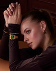 Gracieuse Watch Steel, Forest Green, Gold Colour