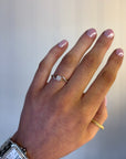 Alice - 9ct Yellow Gold Round Cluster Twist Earth Grown Diamond Ring