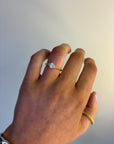 Daisy - 18ct Yellow Gold Oval and Pear Earth Gown Diamond Ring