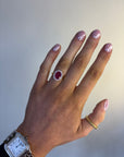 Ruby - 18ct Yellow Gold Ruby and Diamond Halo Earth Grown Ring