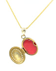 9ct gold CZ locket