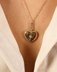 Sacred heart pendant locket